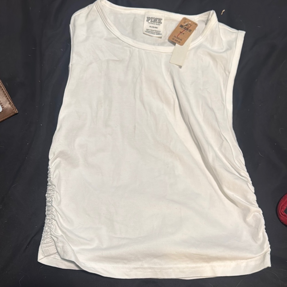 White PINK Victoria's Secret Sleeveless Top